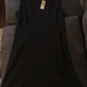 Ann Taylor petite sleeveless black dress NWT.